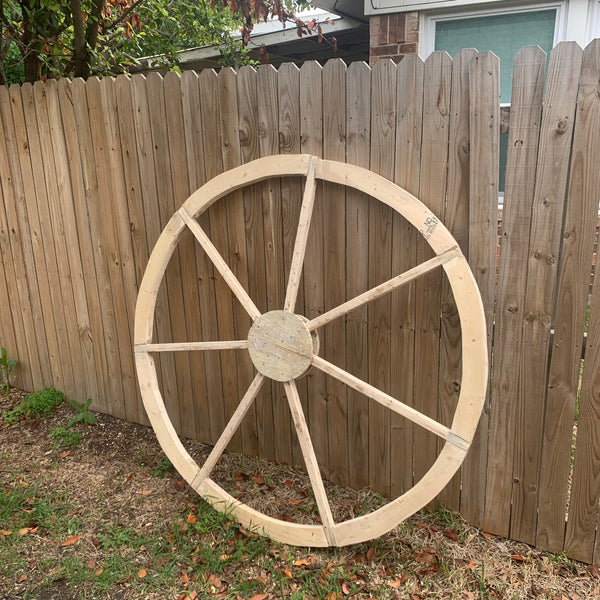 40",60" WAGON WHEEL NATURAL STAIN BARN WOOD WESTERN HOME DECOR RUSTIC HANDMADE NEW