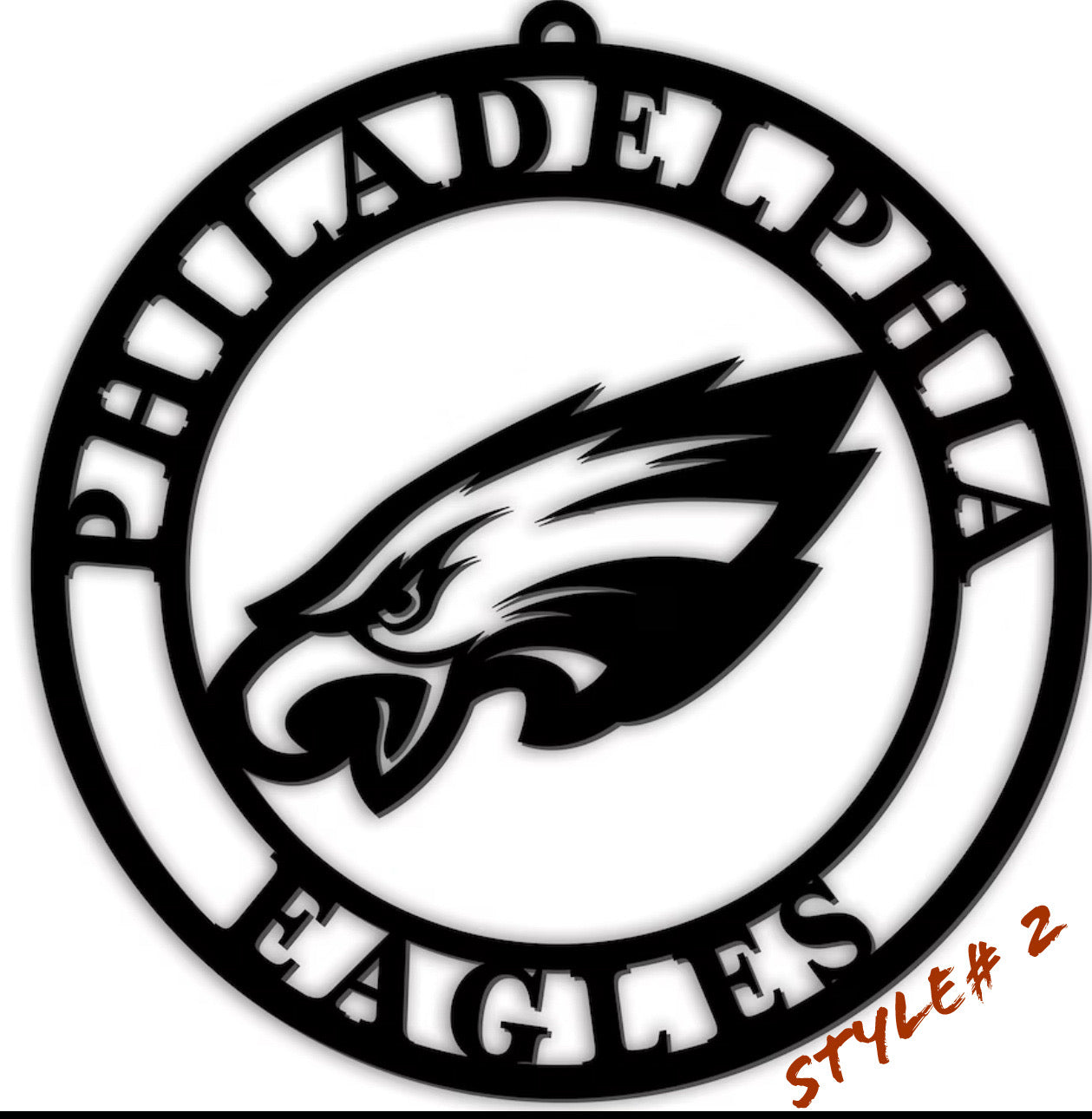 PHILADELPHIA EAGLES CUSTOM METAL VINTAGE CRAFT SIGN TEAM HANDMADE STYLE# 2