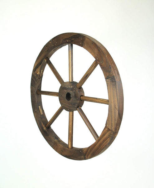 16",24",32" WAGON WHEEL NATURAL STAIN BARN WOOD WESTERN HOME DECOR RUSTIC NEW #EH12911