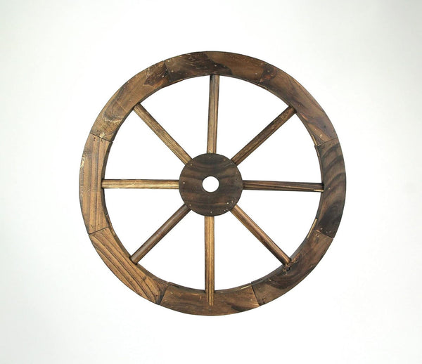 16",24",32" WAGON WHEEL NATURAL STAIN BARN WOOD WESTERN HOME DECOR RUSTIC NEW #EH12911
