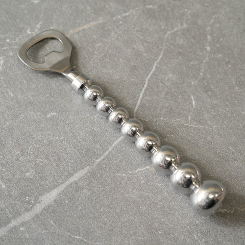 #IH_20532 8" BEADED ALUMINUM BOTTLE OPENER METAL WESTERN HOME DECOR HANDMADE NEW
