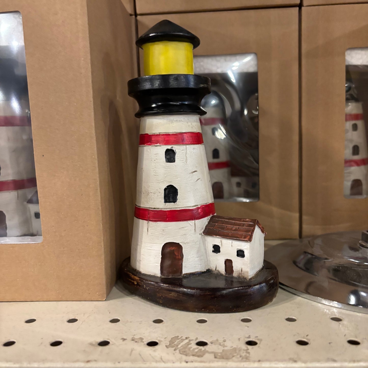 RED LIGHTHOUSE WESTERN HOME DECOR NEW FREE SHIPPING #EH12877