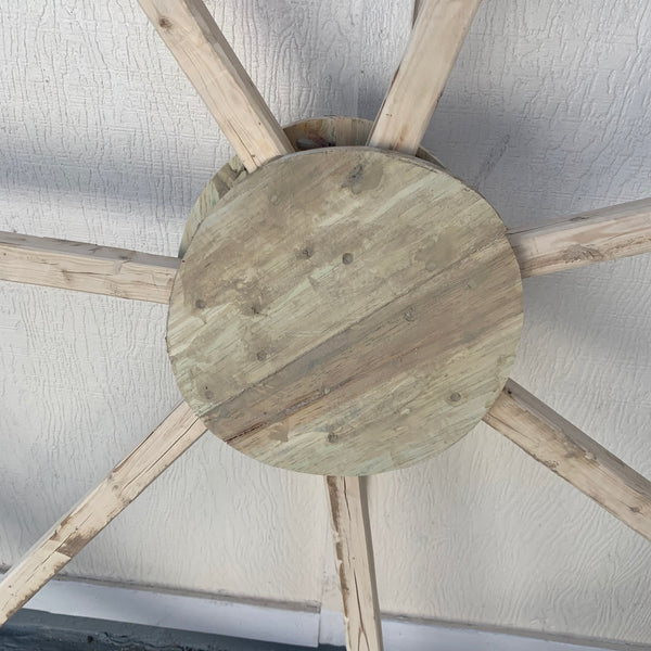 40",60" WAGON WHEEL NATURAL STAIN BARN WOOD WESTERN HOME DECOR RUSTIC HANDMADE NEW