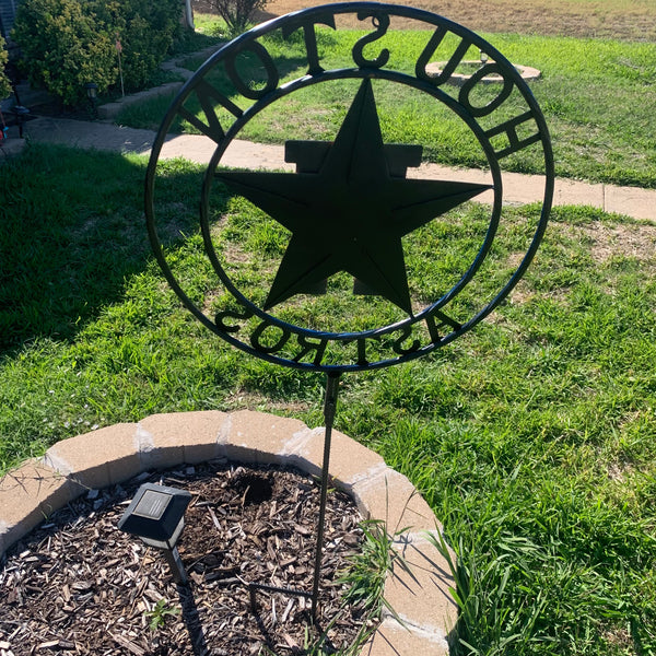 12",18",24",32", 36" HOUSTON ASTROS ON STAKE CUSTOM METAL VINTAGE CRAFT GARDEN SIGN HANDMADE
