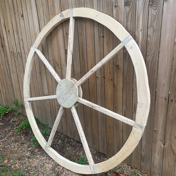 40",60" WAGON WHEEL NATURAL STAIN BARN WOOD WESTERN HOME DECOR RUSTIC HANDMADE NEW