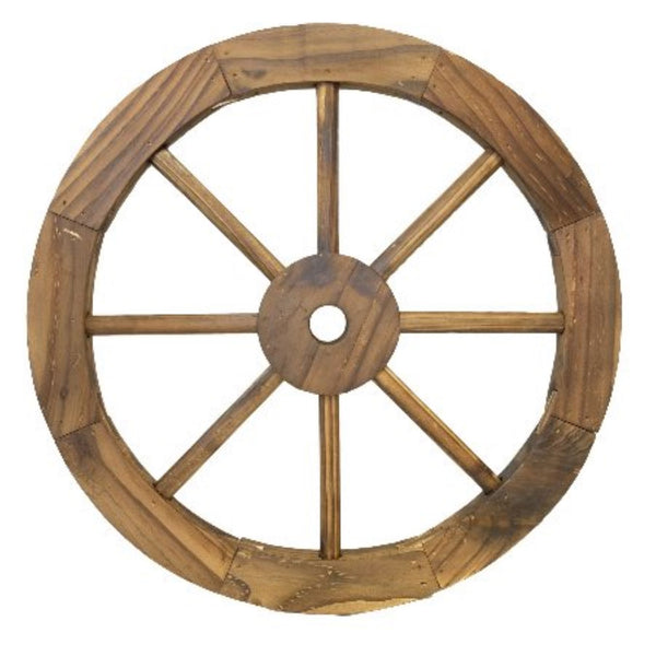 16",24",32" WAGON WHEEL NATURAL STAIN BARN WOOD WESTERN HOME DECOR RUSTIC NEW #EH12911