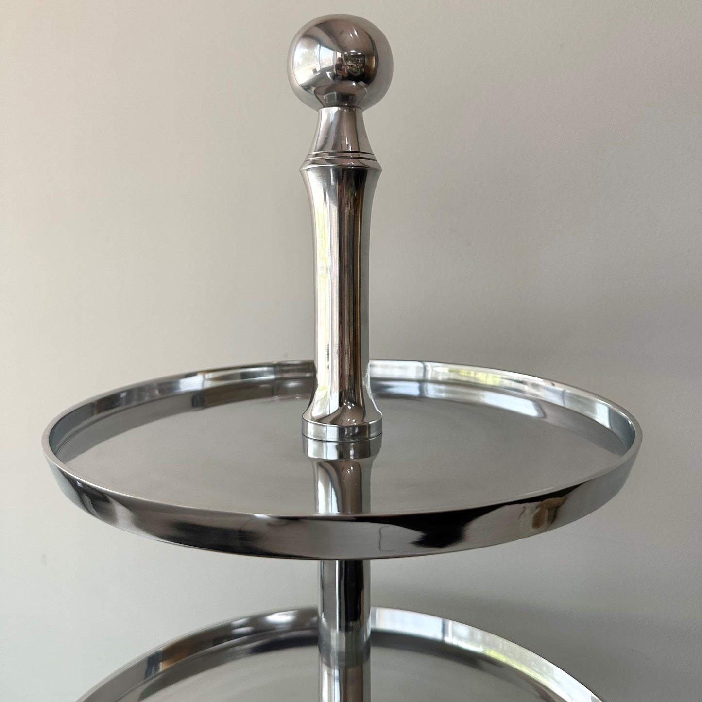#IH_71450 POLISHED 3-TIER ROUND DESSERT STAND WESTERN HOME DECOR HANDMADE BRAND NEW