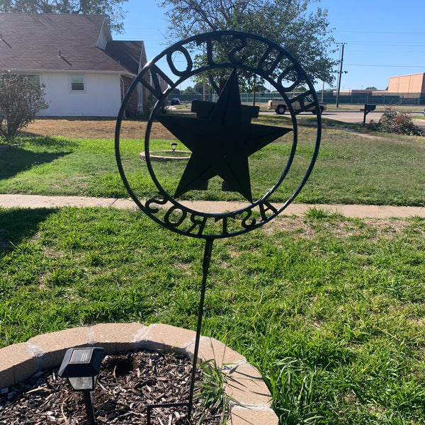 12",18",24",32", 36" HOUSTON ASTROS ON STAKE CUSTOM METAL VINTAGE CRAFT GARDEN SIGN HANDMADE