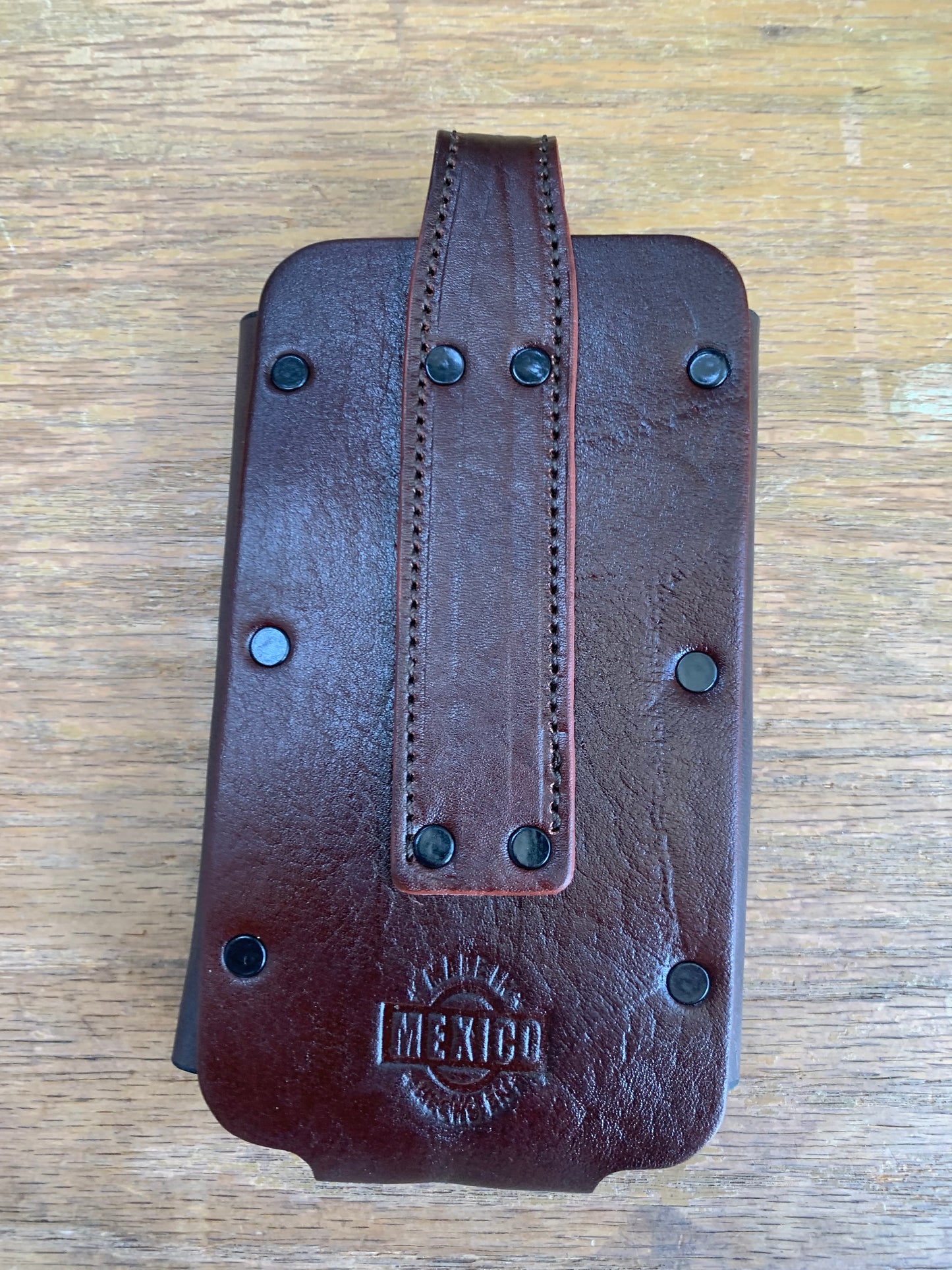 7" USA LONGHORNS LEATHER HOLSTER POUCH EXTRA LARGE BELT LOOP CELL PHONE CASE UNIVERSAL OVERSIZE #EH11714