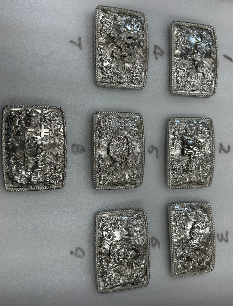 BELT BUCKLE MULTI STYLE WESTERN METAL BUCKLE FASHION ART 4.5" X 3.5" #WS