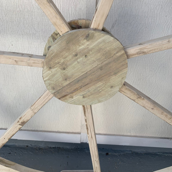 40",60" WAGON WHEEL NATURAL STAIN BARN WOOD WESTERN HOME DECOR RUSTIC HANDMADE NEW