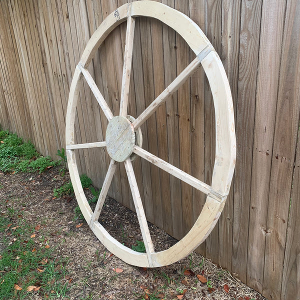 40",60" WAGON WHEEL NATURAL STAIN BARN WOOD WESTERN HOME DECOR RUSTIC HANDMADE NEW