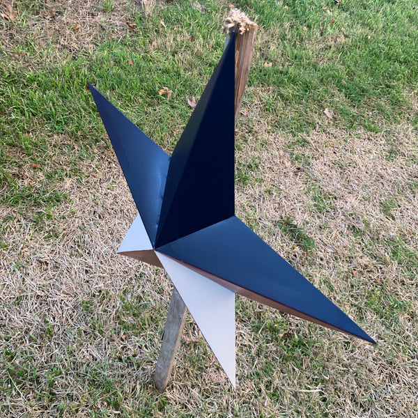 16",24",36" RED WHITE & BLUE METAL BARN STAR METAL WALL ART WESTERN HOME DECOR HANDMADE NEW ART #EH12939