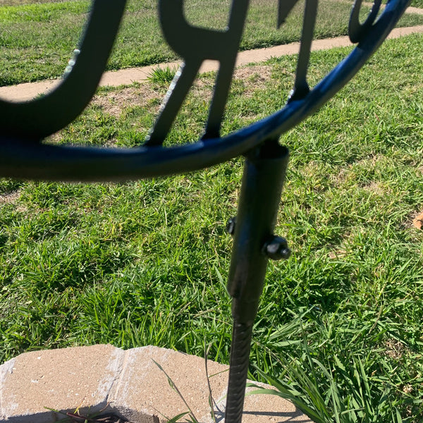 12",18",24",32", 36" HOUSTON ASTROS ON STAKE CUSTOM METAL VINTAGE CRAFT GARDEN SIGN HANDMADE