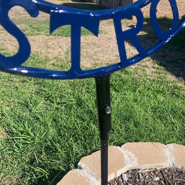 12",18",24",32", 36" HOUSTON ASTROS ON STAKE CUSTOM METAL VINTAGE CRAFT GARDEN SIGN HANDMADE