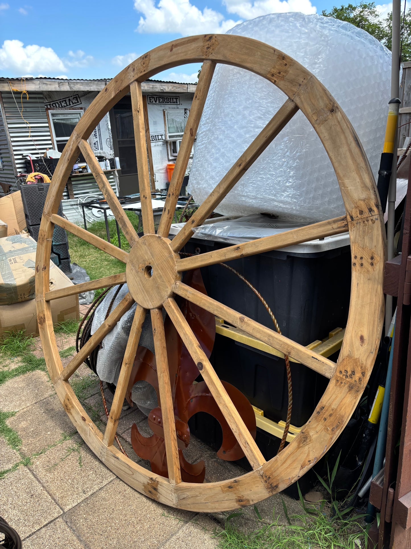 RENT STAR RENTAL SIGN WHEEL METAL WALL ART FOR MOVIE FILM EVENTS WESTERN HOME DECOR HANDMADE #EH13659