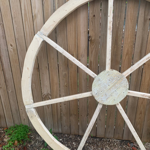 40",60" WAGON WHEEL NATURAL STAIN BARN WOOD WESTERN HOME DECOR RUSTIC HANDMADE NEW