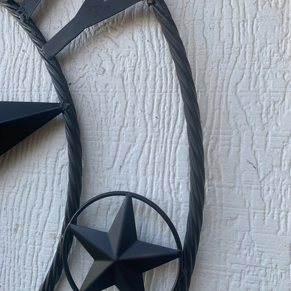 US ARMY VETERAN BARN STAR METAL LONESTAR CUSTOM NAME STAR WESTERN HOME DECOR RUSTIC BLACK  24",32",36",50"