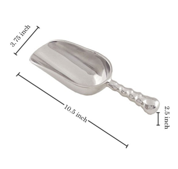 11" BEADED LARGE ICE SCOOP KTICHEN WARE SILVER WESTERN HOME DECOR HANDMADE NEW #EH13186