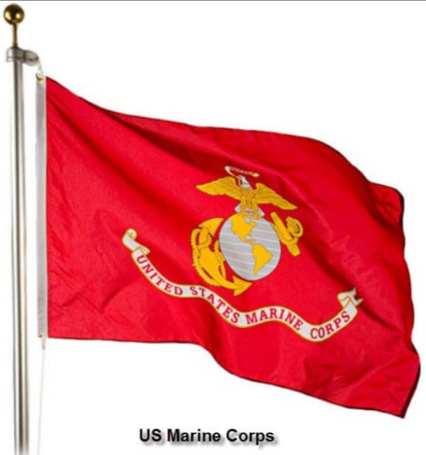 MARINE FLAG WITH GROMMETS 3ft x 5ft HOME DECOR FLAG ART INDOOR OR OUTDOOR #EH13726
