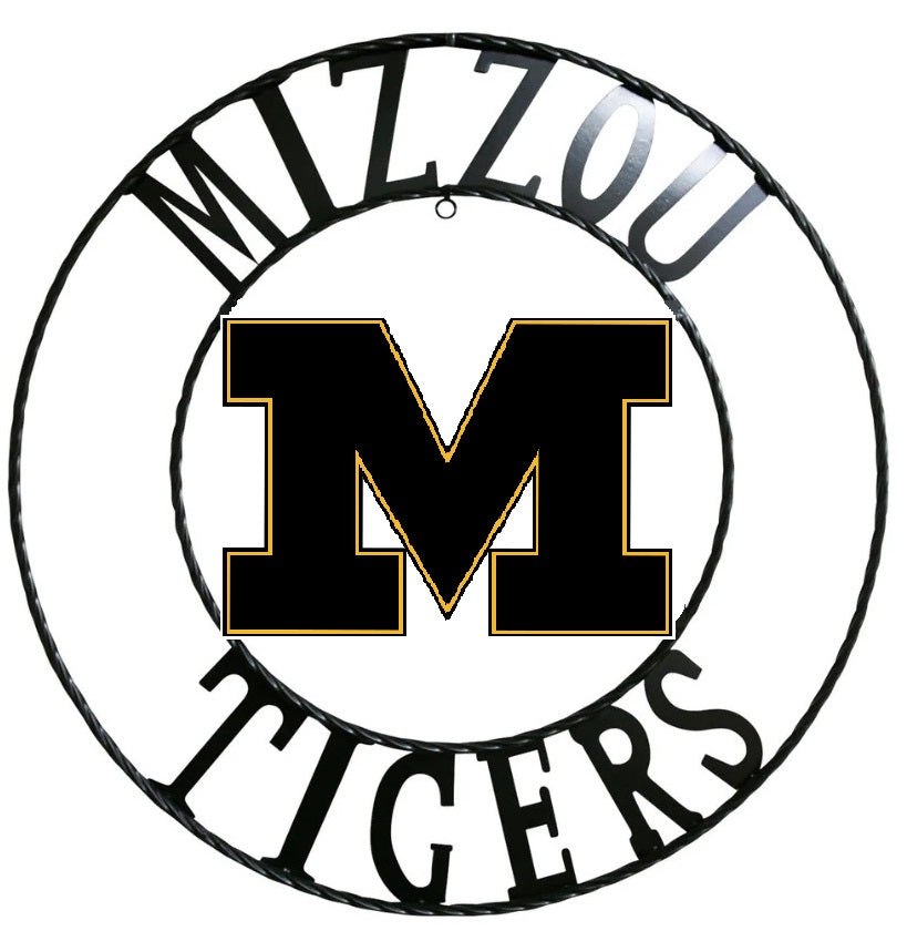 12", 18", 24", 32" MISSOURI TIGERS CUSTOM METAL VINTAGE CRAFT TEAM SIGN HANDMADE