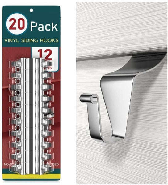 1.5" LONG VINYL SIDING HOOK 2 PKG SET FOR METAL BARN STAR HANG WALL ART WESTERN HOME DECOR HANDMADE #EH12915