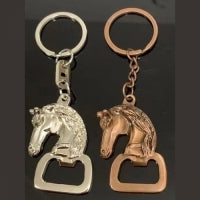 #SI_CK061 HORSE BOTTLE OPENER KEYCHAIN METAL RUSTIC BAR PUB DECOR WESTERN HOME DECOR HANDMADE NEW