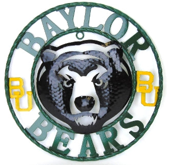 12",18",24",32" BAYLOR BEARS CUSTOM METAL VINTAGE CRAFT SIGN WESTERN HOME DECOR HANDMADE