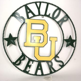12",18",24",32" BAYLOR BEARS CUSTOM METAL VINTAGE CRAFT SIGN WESTERN HOME DECOR HANDMADE