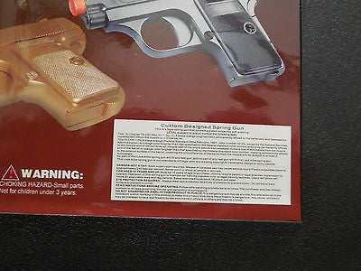 P328 BB GUN TOY PISTOL TWIN SET AIRSOFT SPRING BLACK/GOLD BRAND NEW