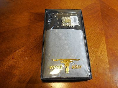 PRAYING COWBOY CHECKBOOK BI FOLD LEATHER MEN'S WALLET NEW