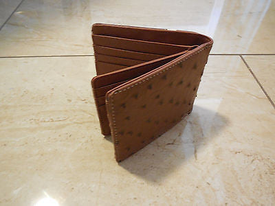 5" GENUINE LEATHER BI FOLD MEN'S WALLET STUDDED LONE STAR WALLET WESTERN FASHION ART