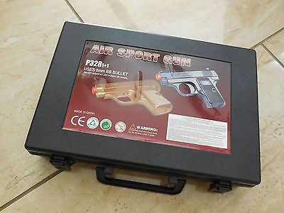 P328 BB GUN TOY PISTOL TWIN SET AIRSOFT SPRING BLACK/GOLD BRAND NEW