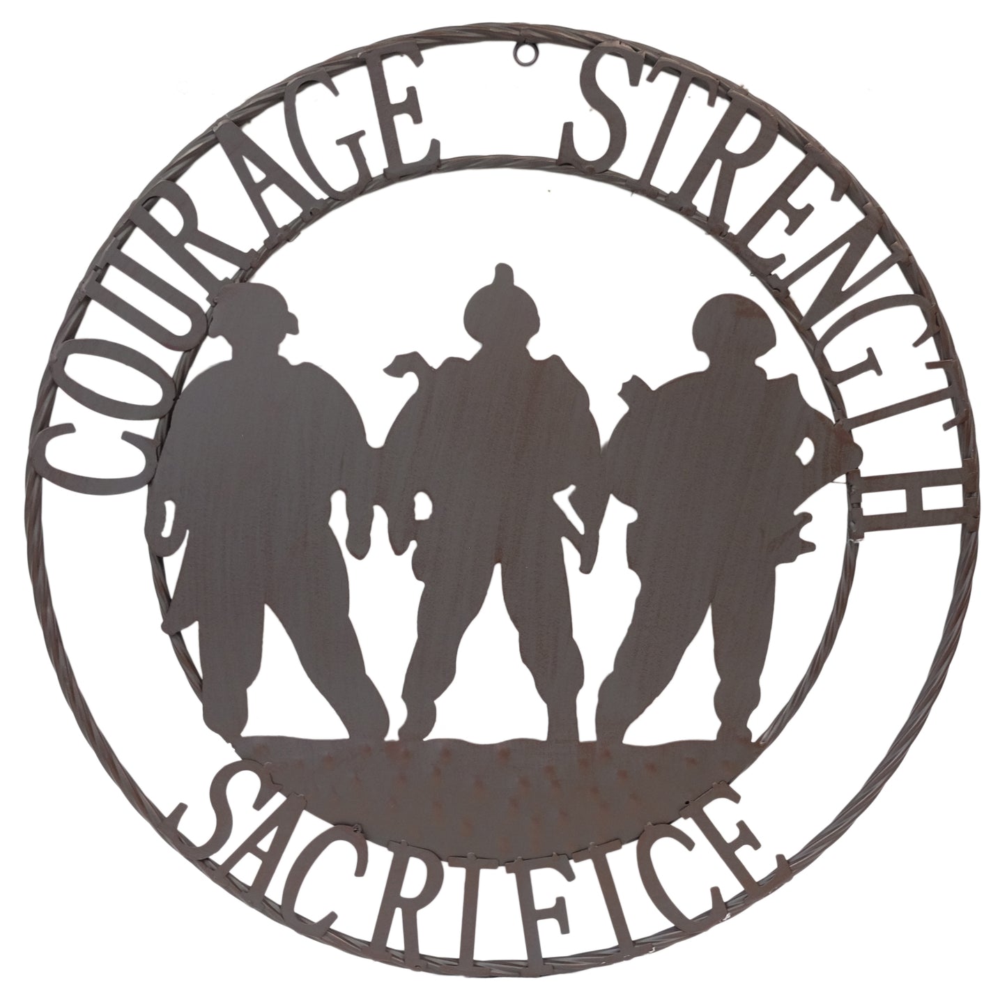 #DE22379 COURAGE STRENGTH SACRIFICE 24" METAL WALL ART SIGN WESTERN HOME DECOR BRAND NEW