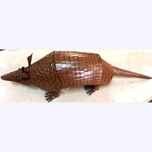 10",14",23",30" ARMADILLO GARDEN ANIMAL SCULPTURE METAL DECOR ORNAMENT OUTDOOR OR INDOOR TEXAS YARD ART