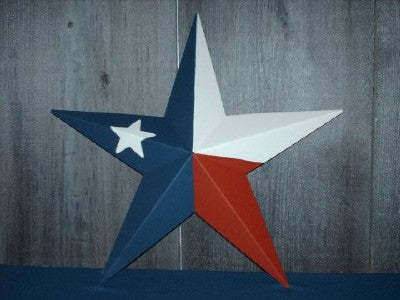 12",16",24",32",36" RED WHITE & BLUE METAL BARN STAR METAL WALL ART WESTERN HOME DECOR VINTAGE RUSTIC ART