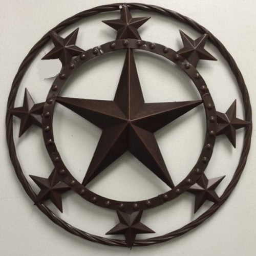 #SI_BC2109 MULTI STARS 24" BARN METAL STAR WESTERN HOME DECOR HANDMADE RUSTIC BRONZE NEW