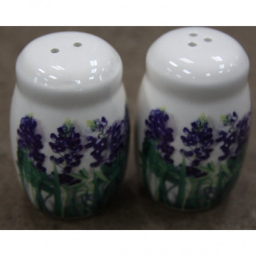 BLUBOONET SALT & PEPPER CREMAIC SET KITCHEN WESTERN HOME DECOR METAL NEW ART #EH12048