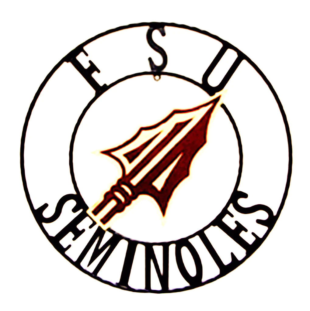 FSU SEMINOLES FLORIDA METAL CUSTOM VINTAGE CRAFT TEAM SIGN HANDMADE 12",18",24",36"
