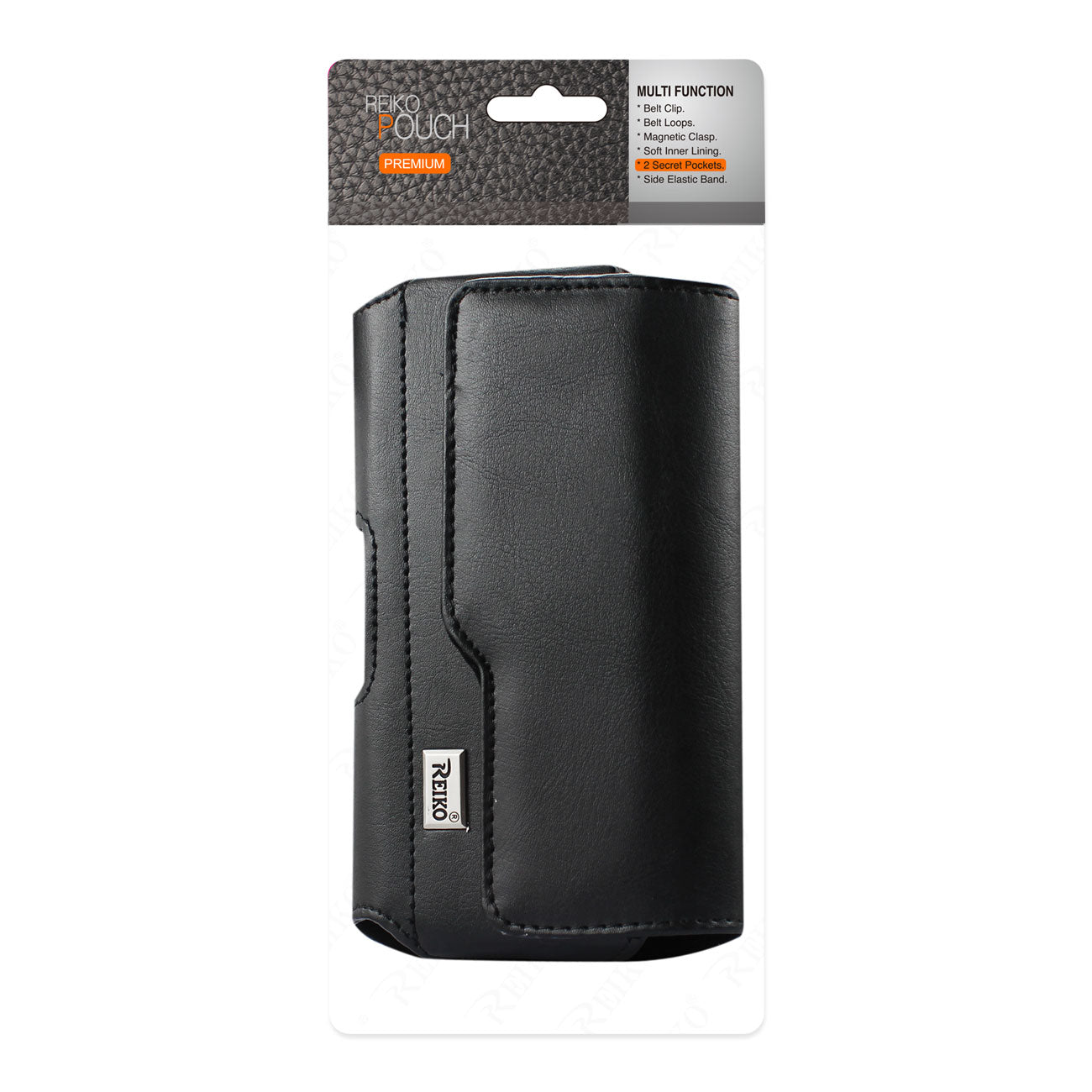HP115B 7" REIKO XL MEGA EXTRA LARGE LEATHER POUCH BELT LOOP HOLSTER CELL PHONE CASE UNIVERSAL OVERSIZE