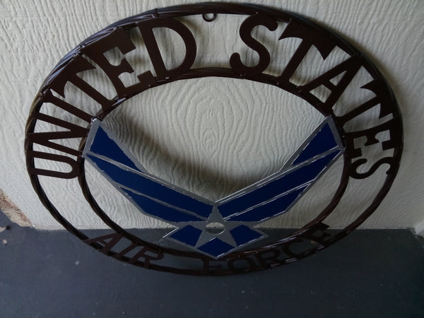 24" US AIRFORCE MILITARY METAL WALL ART WESTERN HOME DECOR VINTAGE RUSTIC WALL DECOR NEW