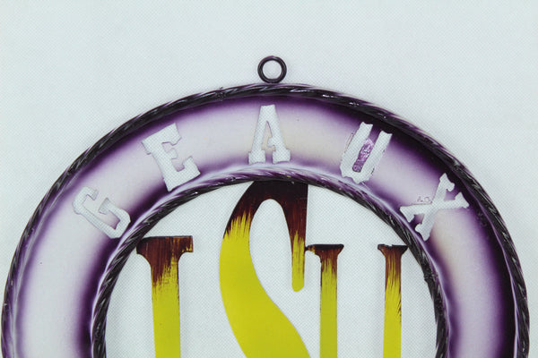 12",18", 24", 32", 36" GEAUX TIGERS CUSTOM METAL VINTAGE CRAFT SIGN TEAM HANDMADE