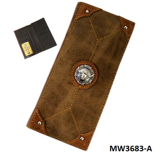 GENUINE LEATHER MEN WALLET WESTERN FASHION BRAND NEW