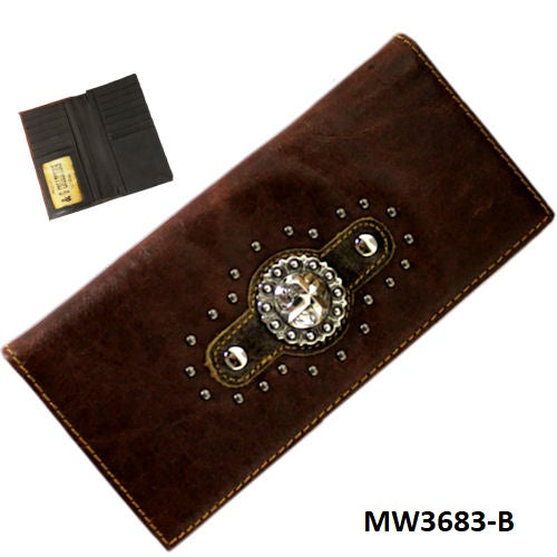 P&G GENUINE LEATHER MEN WALLET WESTERN FASHION BRAND NEW