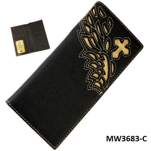 P&G GENUINE LEATHER CROSS MEN WALLET WESTERN FASHION BRAND NEW