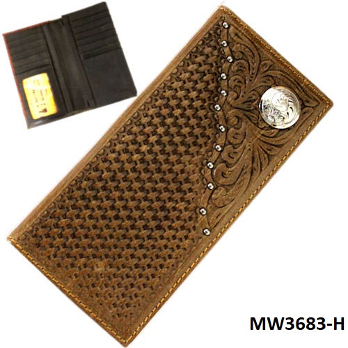 P&G GENUINE LEATHER MEN WALLET WESTERN FASHION NEW