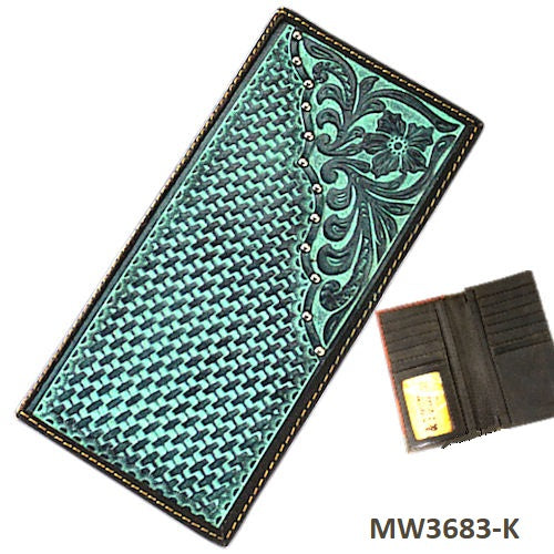 P&G GENUINE LEATHER MEN WALLET WESTERN FASHION BRAND NEW