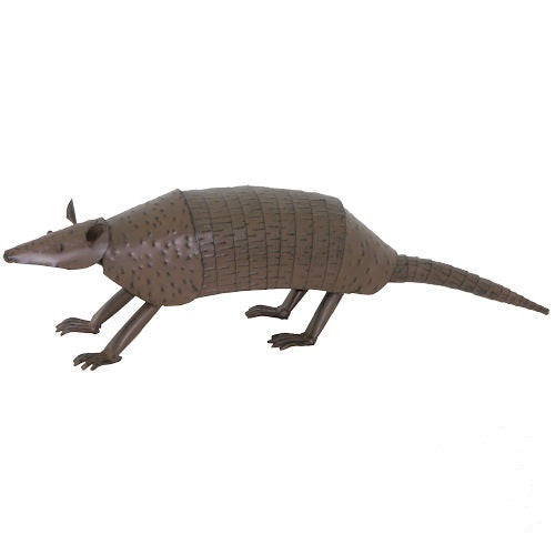 10",14",23",30" ARMADILLO GARDEN ANIMAL SCULPTURE METAL DECOR ORNAMENT OUTDOOR OR INDOOR TEXAS YARD ART