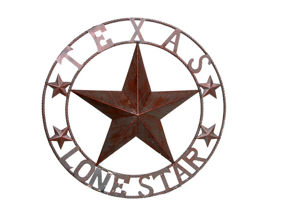 TEXAS LONESTAR METAL ART WESTERN HOME WALL DECOR RUSTIC VINTAGE BROWN NEW, SIZE:24",32",36",40",42",44",46",50"