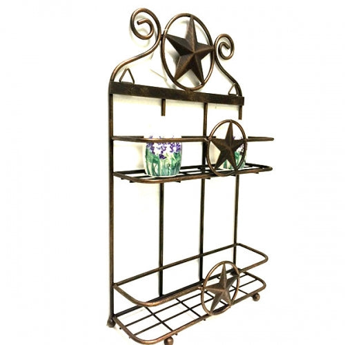 ITEM# A13027 STAR SPICE RACK KITCHEN WESTERN HOME DECOR METAL NEW ART #EH12046